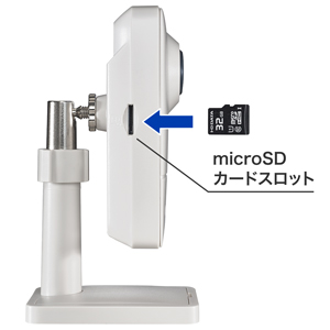 ネットワークに負荷をかけないmicroSD録画