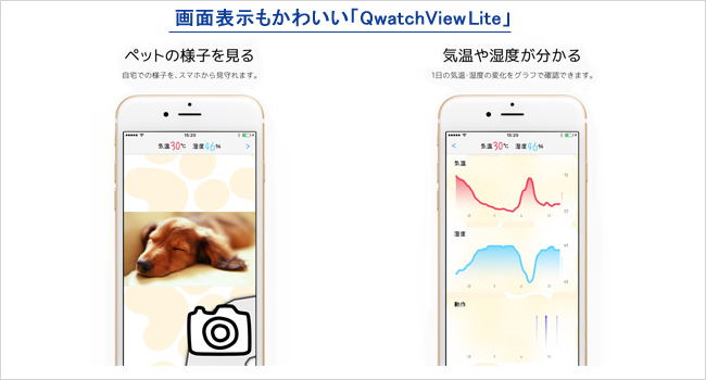 画面表示もかわいい「QwatchViewLite」