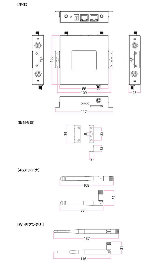 外形寸法図