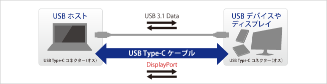 USB Type-C Alt ModeはDisplayPortの映像信号を出力する事が可能
