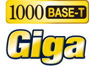 ギガビット（1000BASE-T）に対応