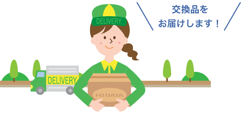 交換品お届け保守（デリバリィ）