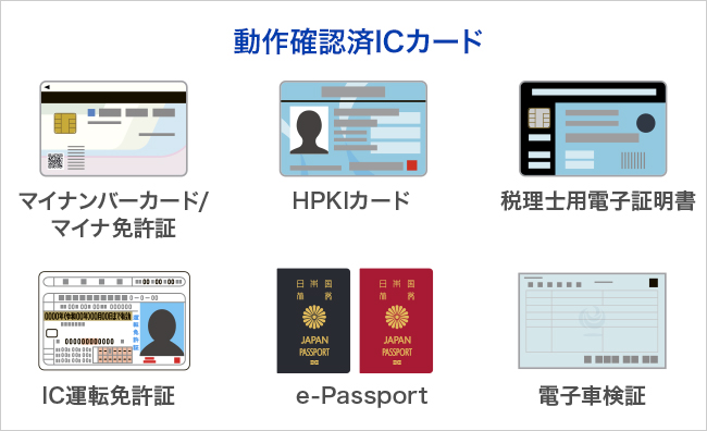 動作確認済ICカード