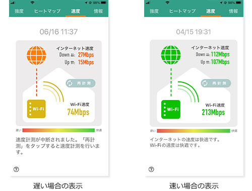 インターネット速度・Wi-Fi速度を計測！