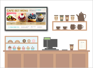 インターネットが無い場所でのデジタルサイネージ
