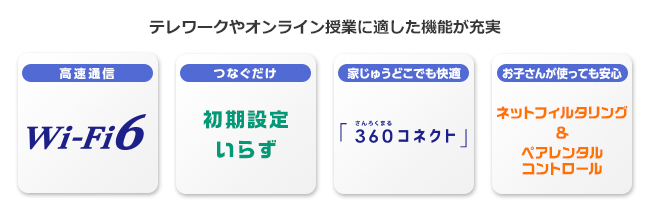 テレワーク・オンライン授業で活躍！