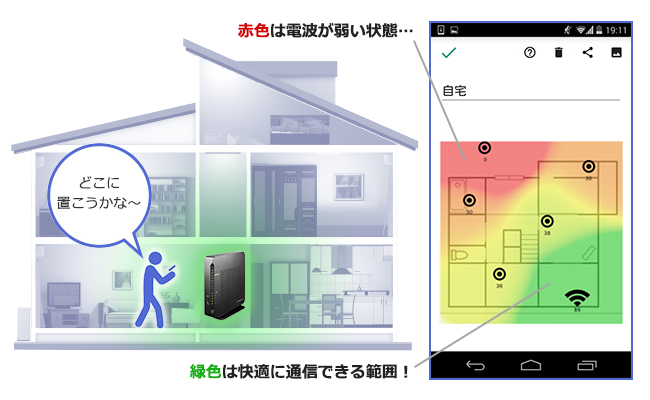 Wi-Fiミレルの画面イメージ