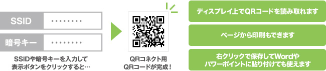 設定変更後でもQRコードが作れます！