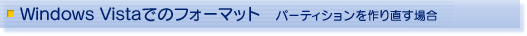 Windows Vistał̃tH[}bg@p[eBV蒼ꍇ