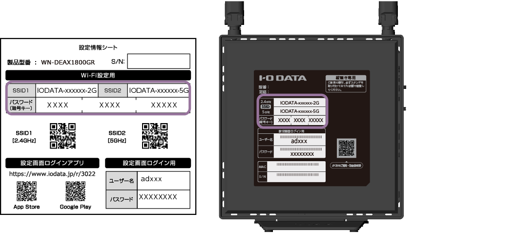 IO-DATA Wi-Fiルーター　WN-DEAX1800GR