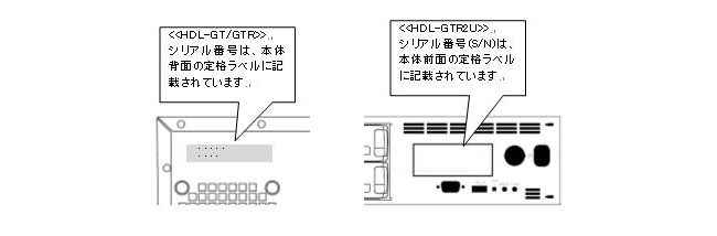 シリアル番号記載場所