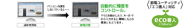 節電ユーティリティ「エコ番人」対応