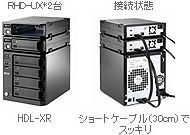 冷却ファン搭載。縦置き・横置き・スタック可能