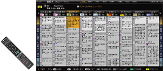 アクオス番組表イメージ図