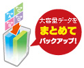 大容量データをまとめてバックアップ！