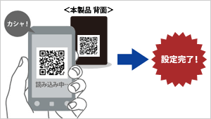 QRコードを読み込むだけでWi-Fi設定ができる！