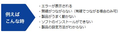 リモートサポートを利用する例を記載した画像