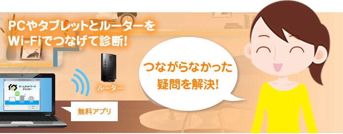 「診断結果はその場ですぐにわかる！」のイメージ図