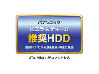 パナソニック「ビエラ＆ディーガ＆ビデオカメラ」推奨HDD