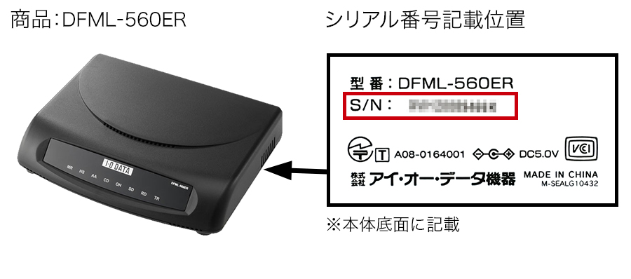 DFML-560ER、ETX2-R（A）、ETG3-R（A）付属ACアダプターのラベル表記の