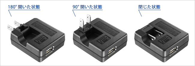 プラグの角度は180°