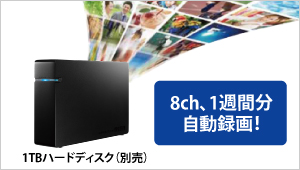 機能を組み合わせることで、全自動で1週間全部録りが可能に！