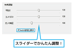 映像調整操作イメージ図