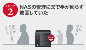 ［case2］NASの管理にまで手が回らず、放置していた