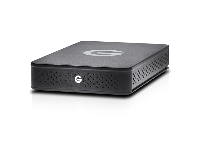 G-DRIVE ev RaW（4TB）　ドライブ横置き斜め