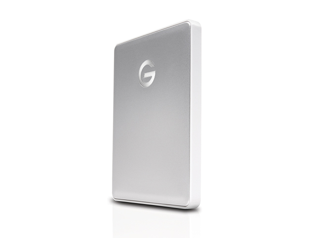 G-Drive Mobile USB-C v2（シルバー／1、2TB）　斜め