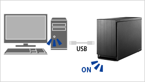 HDS2-UTXシリーズ | USB 3.2 Gen 1（USB 3.0）/eSATA対応 2ドライブ