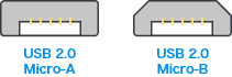 USBコネクター形状「Micro（USB2.0）」