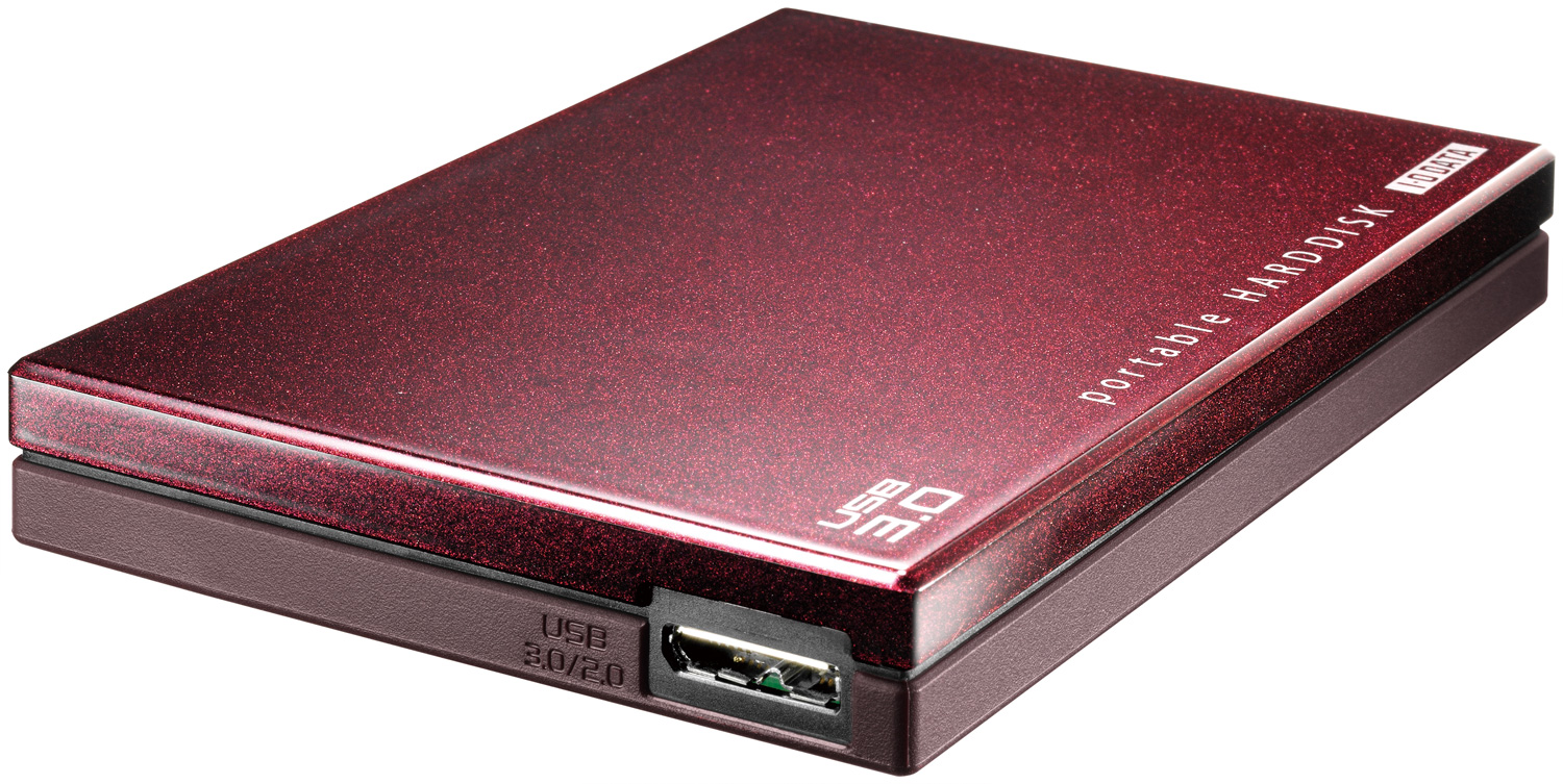 I-O DATA USB3.0 2.0接続 ポータブルHDD「ケーブル収納カクうす」プラチナゴールド 500GB HDPV-UT500GB