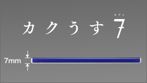 薄さわずか7mmのコンパクトボディ