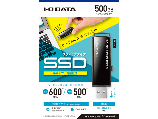 SSPC-US/Eシリーズ　500GB　パッケージ