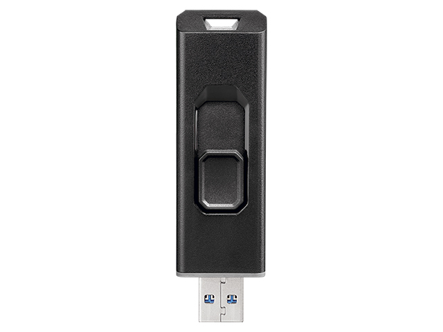 SSPS-USBシリーズ（グレー×ブラック）背面　コネクター有