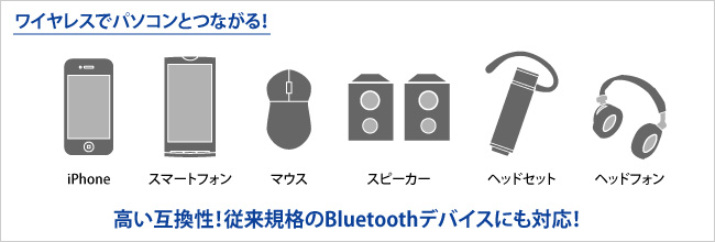 ワイヤレスでパソコンとつながる！