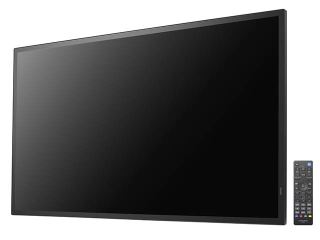 LCD-U551D-P　液晶とリモコン／左振り斜め