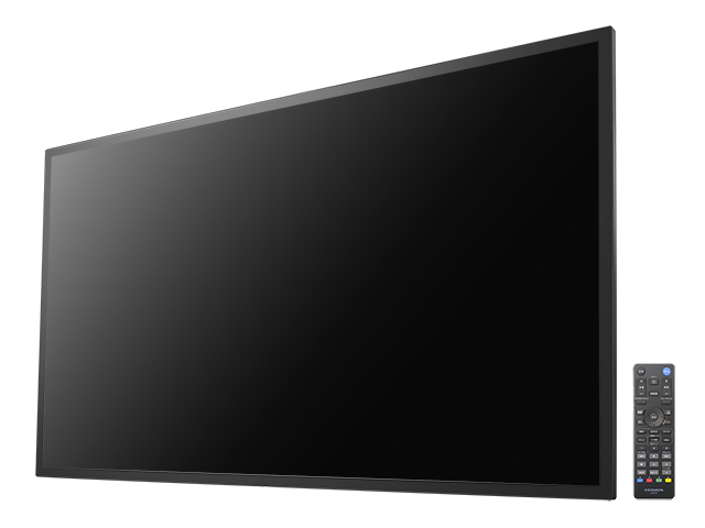 LCD-U751D-P　液晶とリモコン／左振り斜め