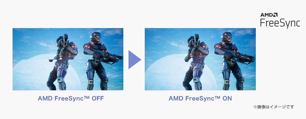 AMD FreeSync™ テクノロジー対応！