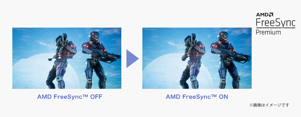 AMD FreeSync™ テクノロジー対応！