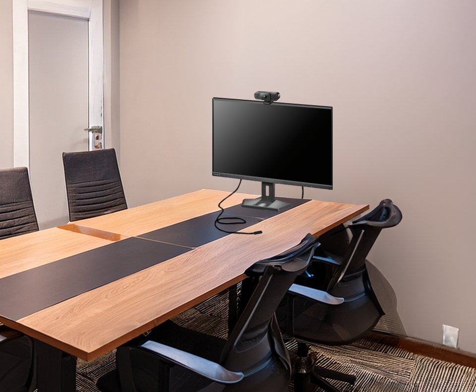 フリーアドレスのオフィスや、ハドルスペースの常設ディスプレイとしてもぴったり！