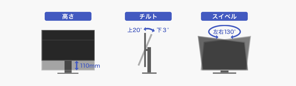 お好みの高さ、角度にできるスタイリッシュな「ゲーミングスタンド」