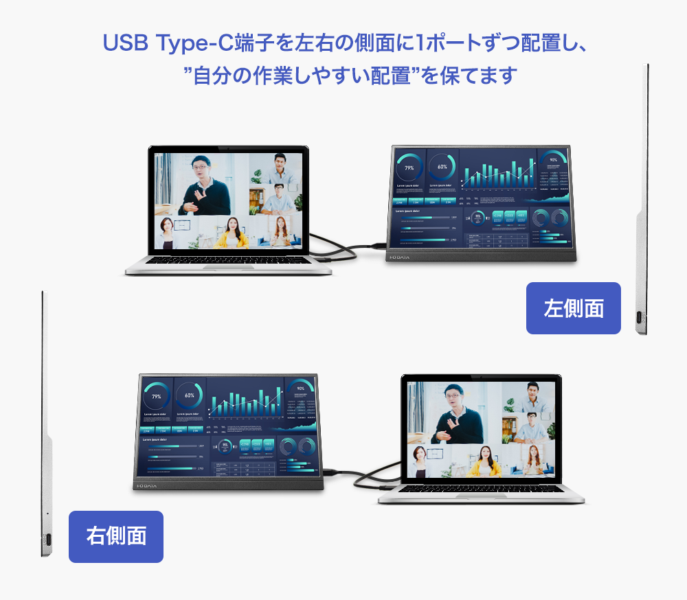 どんな場所でもスマートに接続できる使いやすさ
