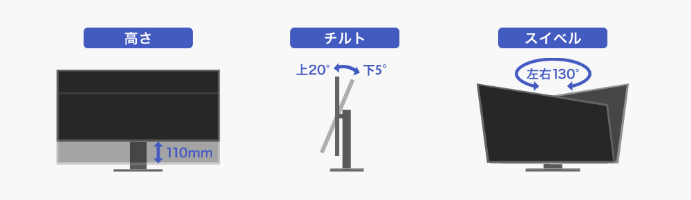 お好みの高さ、角度にできるスタイリッシュな「ゲーミングスタンド」