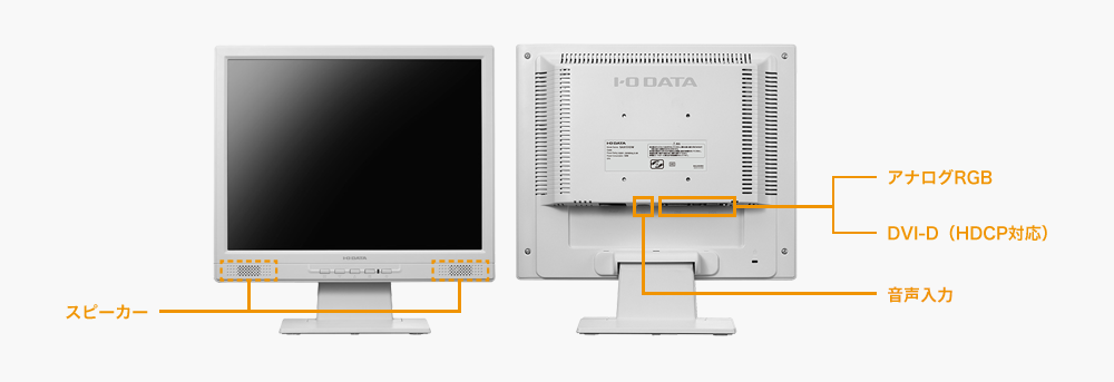 HDCP対応DVI-DとアナログRGBに両対応