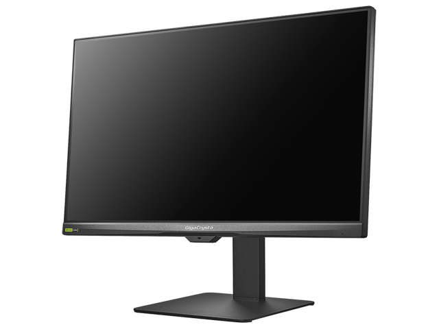 LCD-GD243UDシリーズ　ブラック　フリースタイルスタンド　左振り斜め