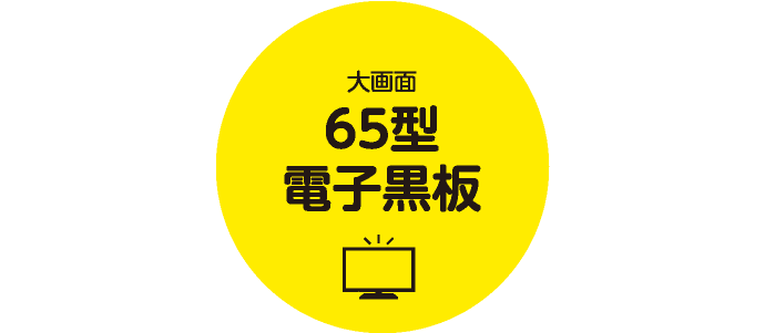 大画面　65型電子黒板