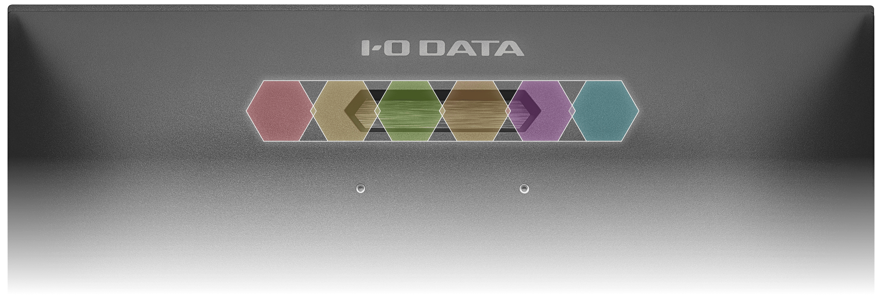 I-O DATAの安心感 六角形のポイント