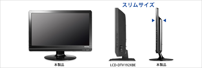 薄型液晶ディスプレイ比較図